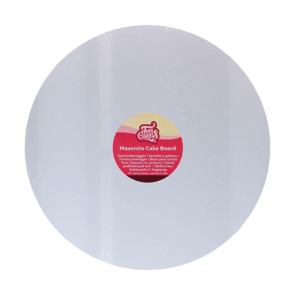 importshop24 Fun Cakes Masonite Cake Board rund Ø35 CM - White