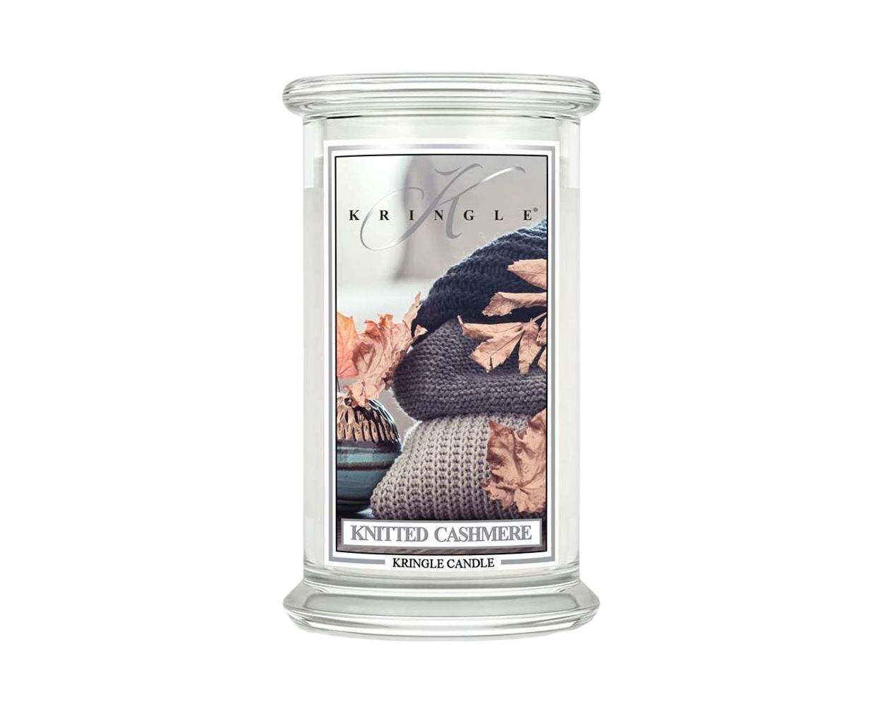 importshop24 KRINGLE großes Glas Knitted Cashmere - Duftkerze