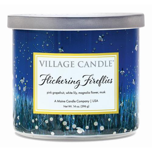 Village Candle Luminary Bowl Flickering Fireflies - Duftkerze