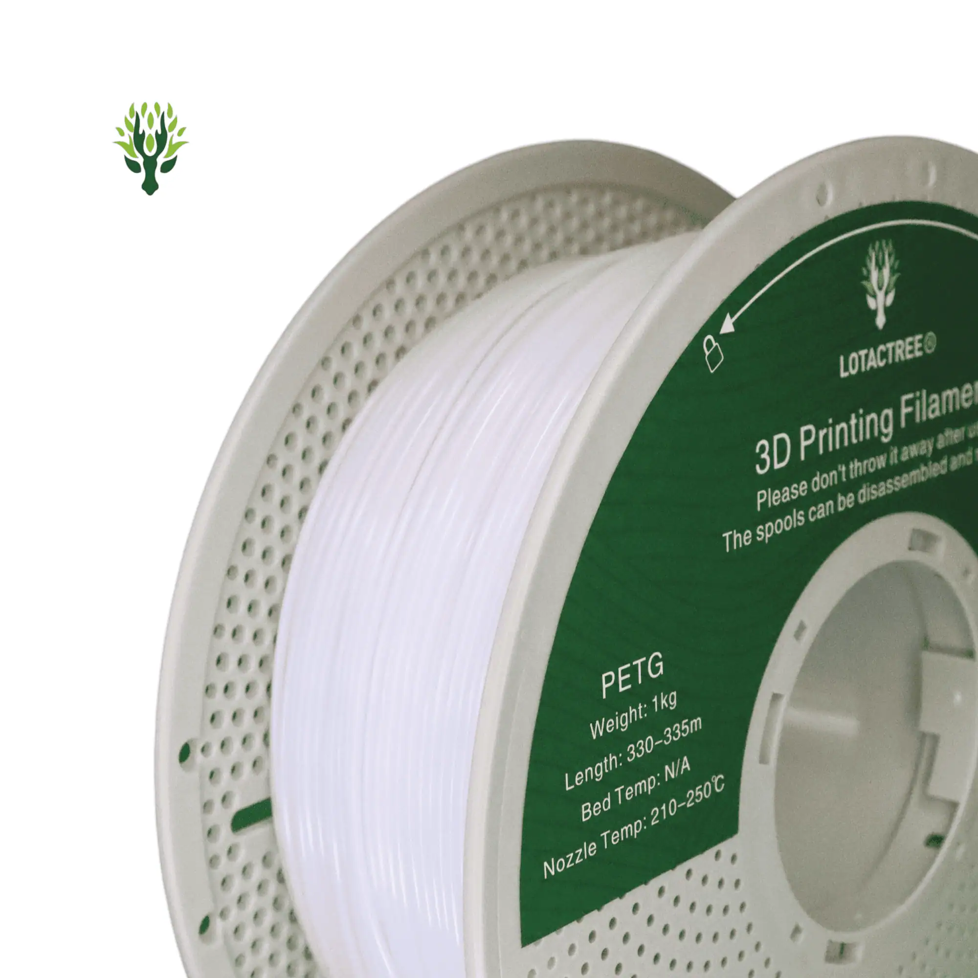 Lotactree Pro Filament PETG (snow-white) Lotactree Pro Filament PETG (snow-white)
