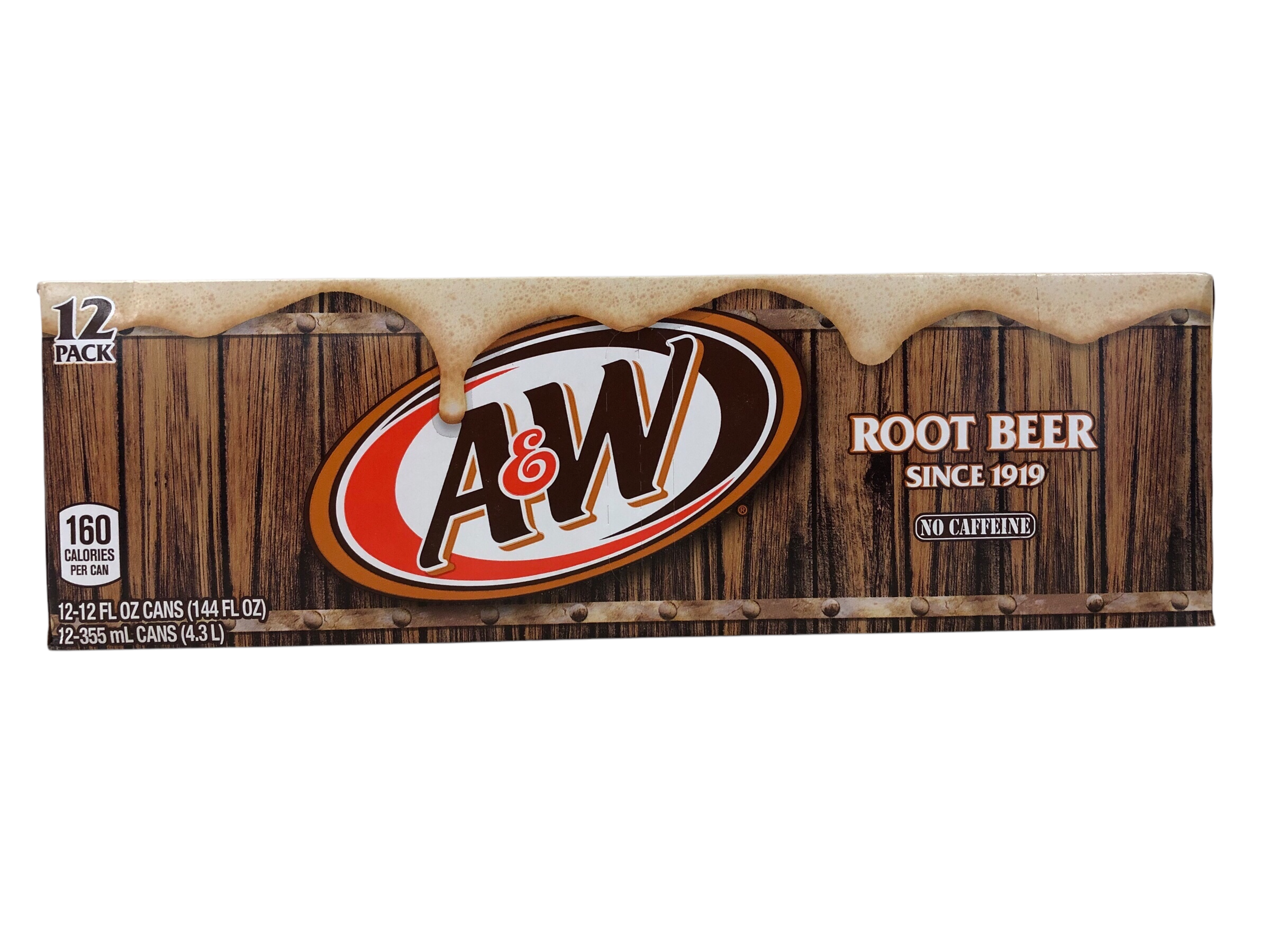 A&W Root Beer (Dose) (355ml) Erfrischungsgetränk Braun