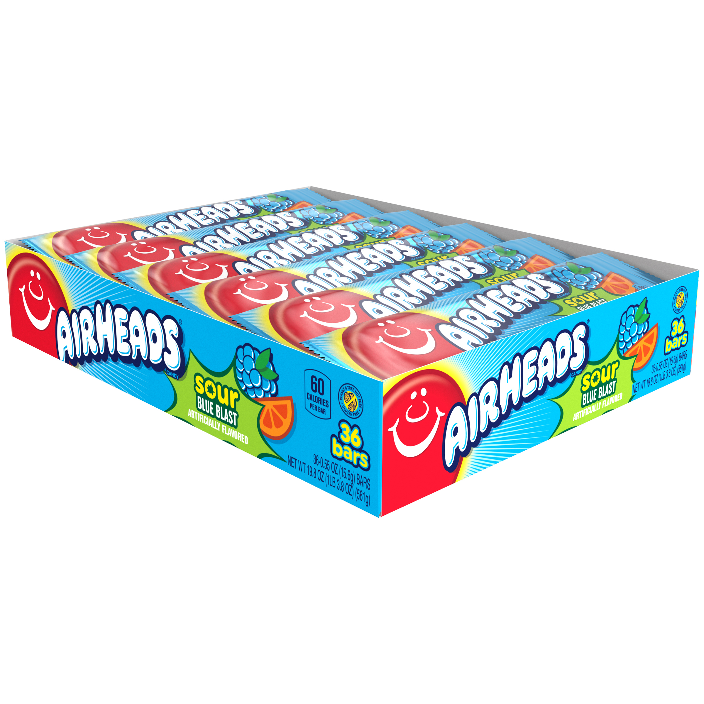 Airheads Sour Blue Blast - Kaustreifen Airheads Sour Blue Blast - Kaustreifen