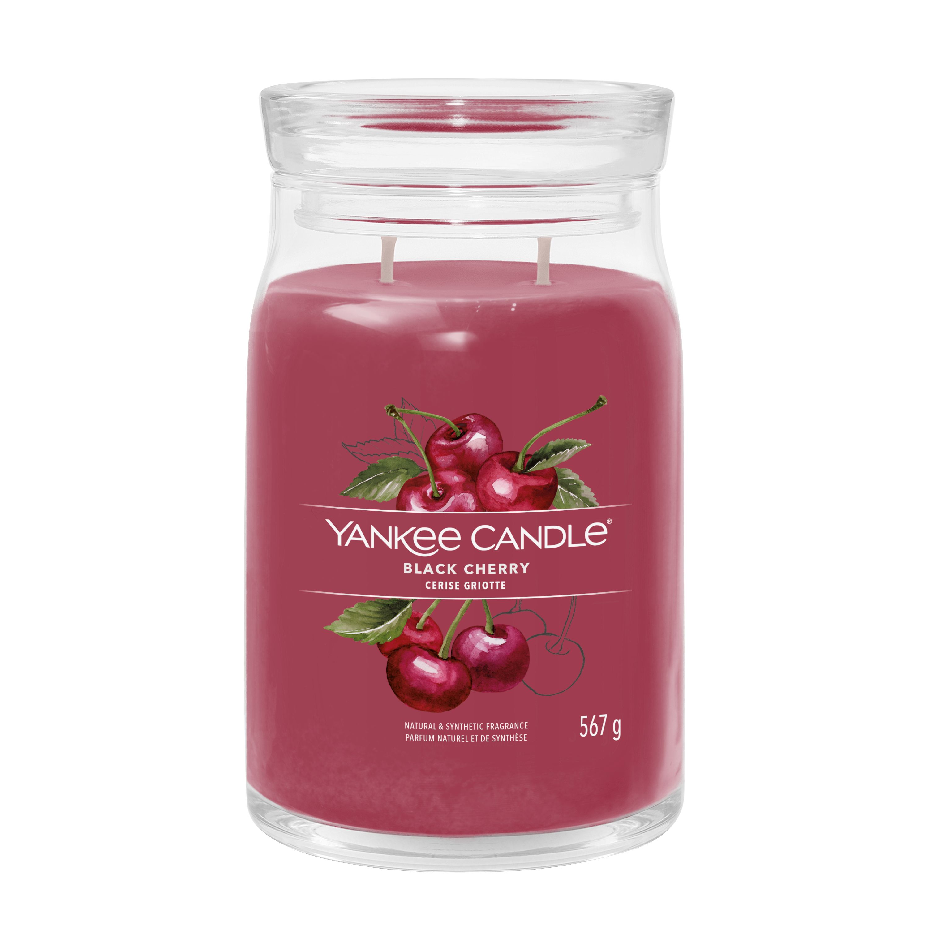 Yankee Candle großes Glas Black Cherry - Duftkerze Yankee Candle großes Glas Black Cherry - Duftkerze