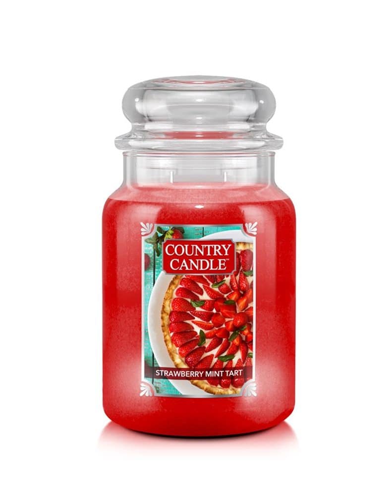 importshop24 Country Candle großes Glas Strawberry Mint Tart Duftkerze importshop24 Country Candle großes Glas Strawberry Mint Tart Duftkerze
