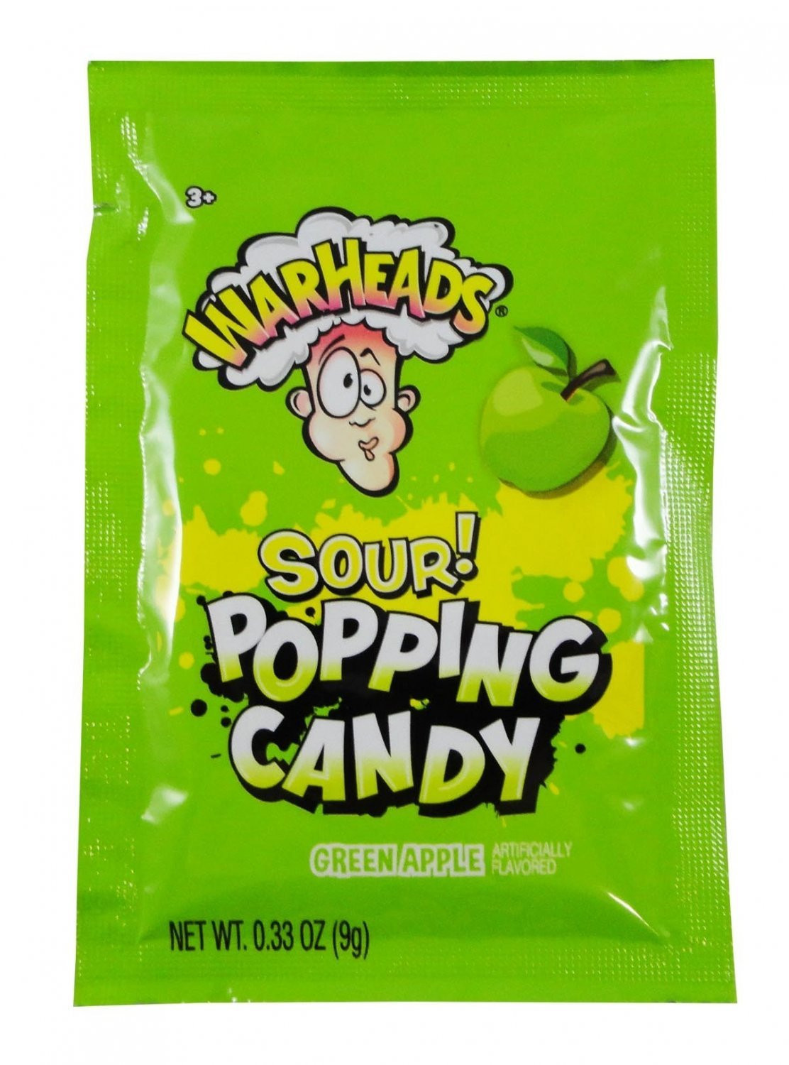 importshop24 Warheads Pop Candy Green Apple - Knisterbrause