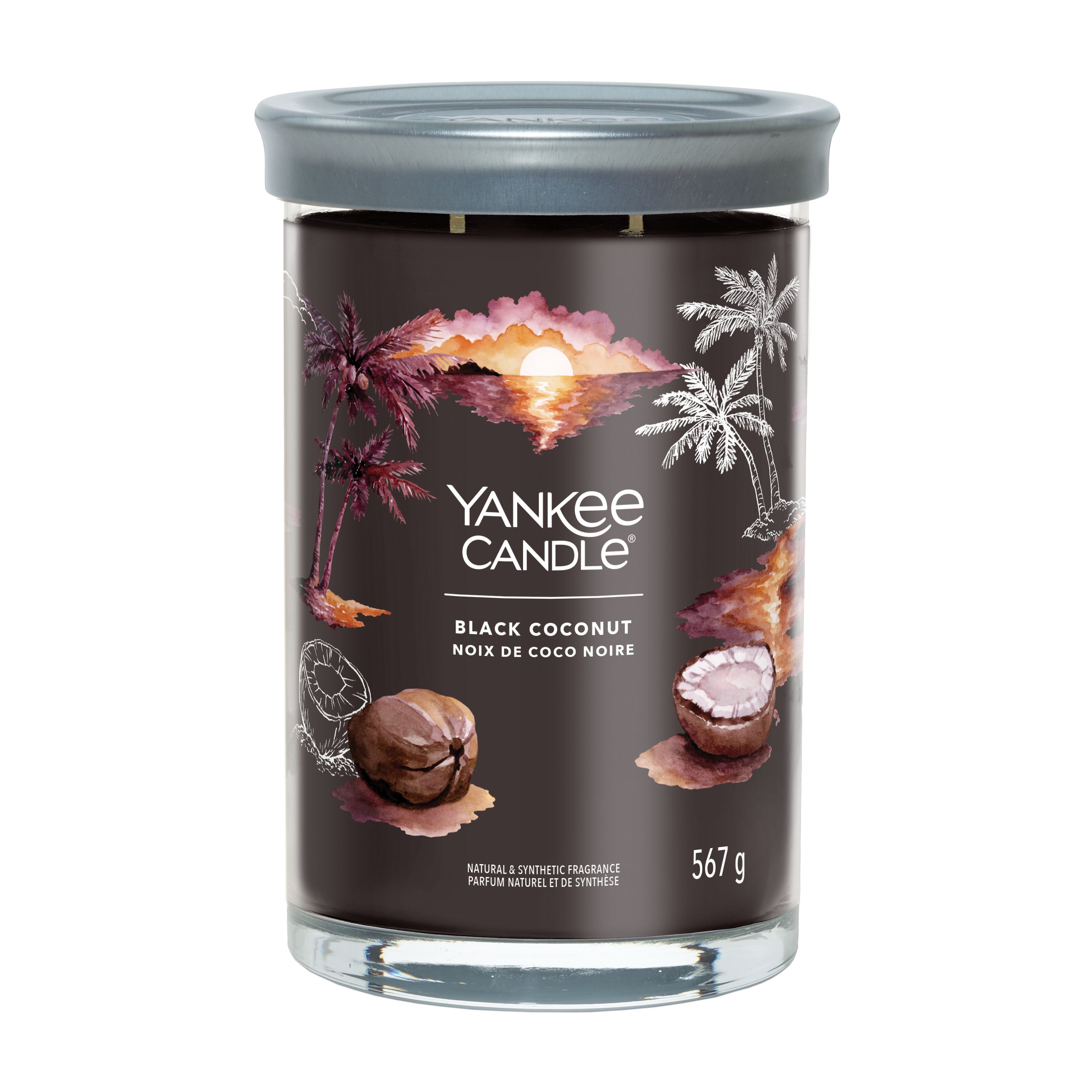 Yankee Candle großes Glas Tumbler Black Coconut - Duftkerze Yankee Candle großes Glas Tumbler Black Coconut - Duftkerze