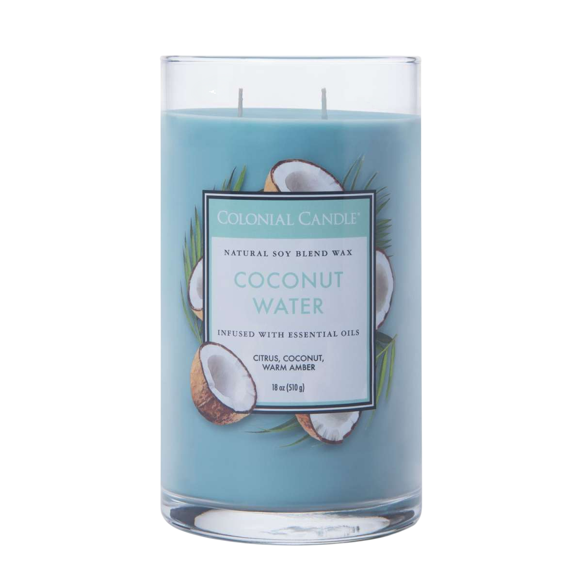 Colonial Pillar Groß Coconut Water - Duftkerze