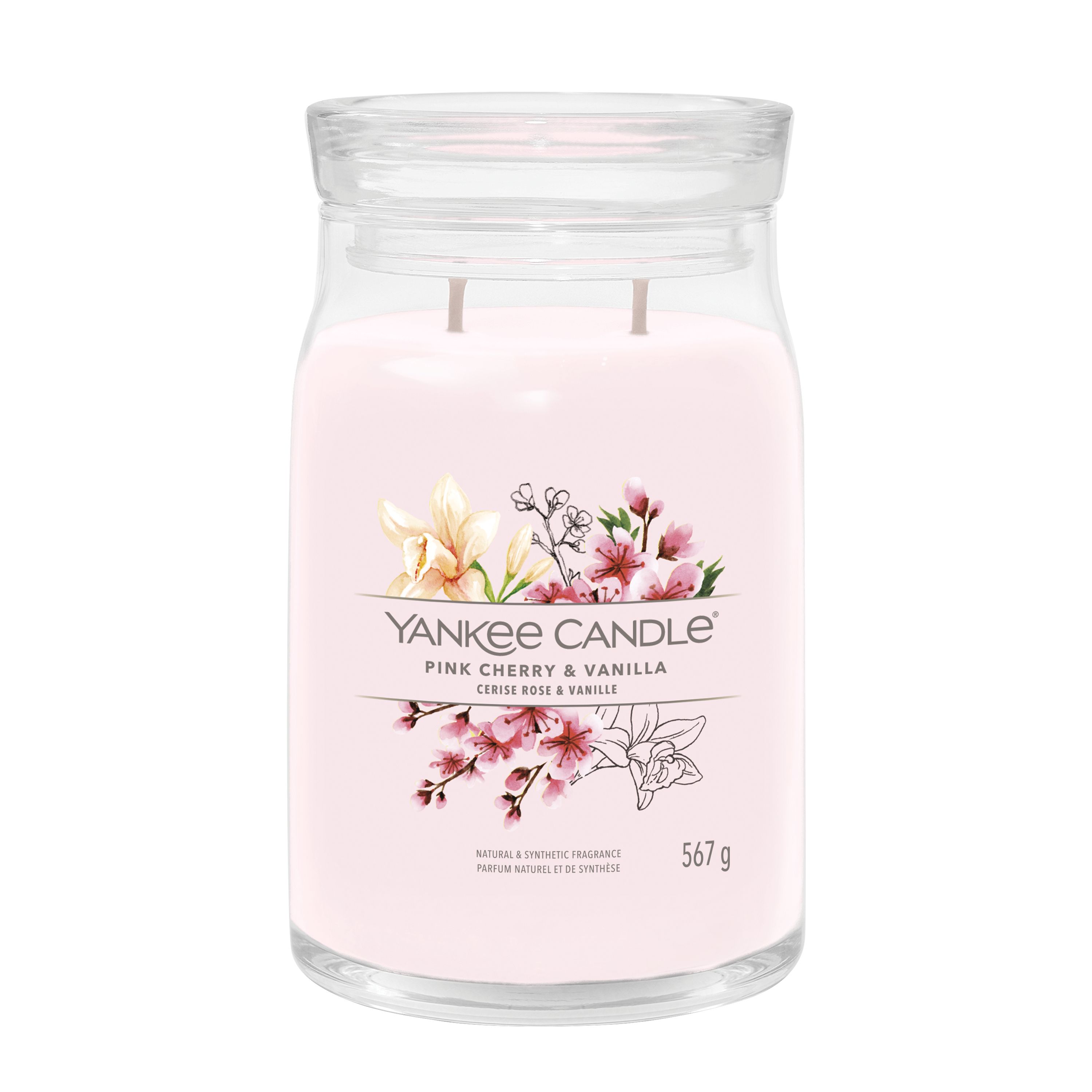 Yankee Candle großes Glas Pink Cherry Vanilla - Duftkerze