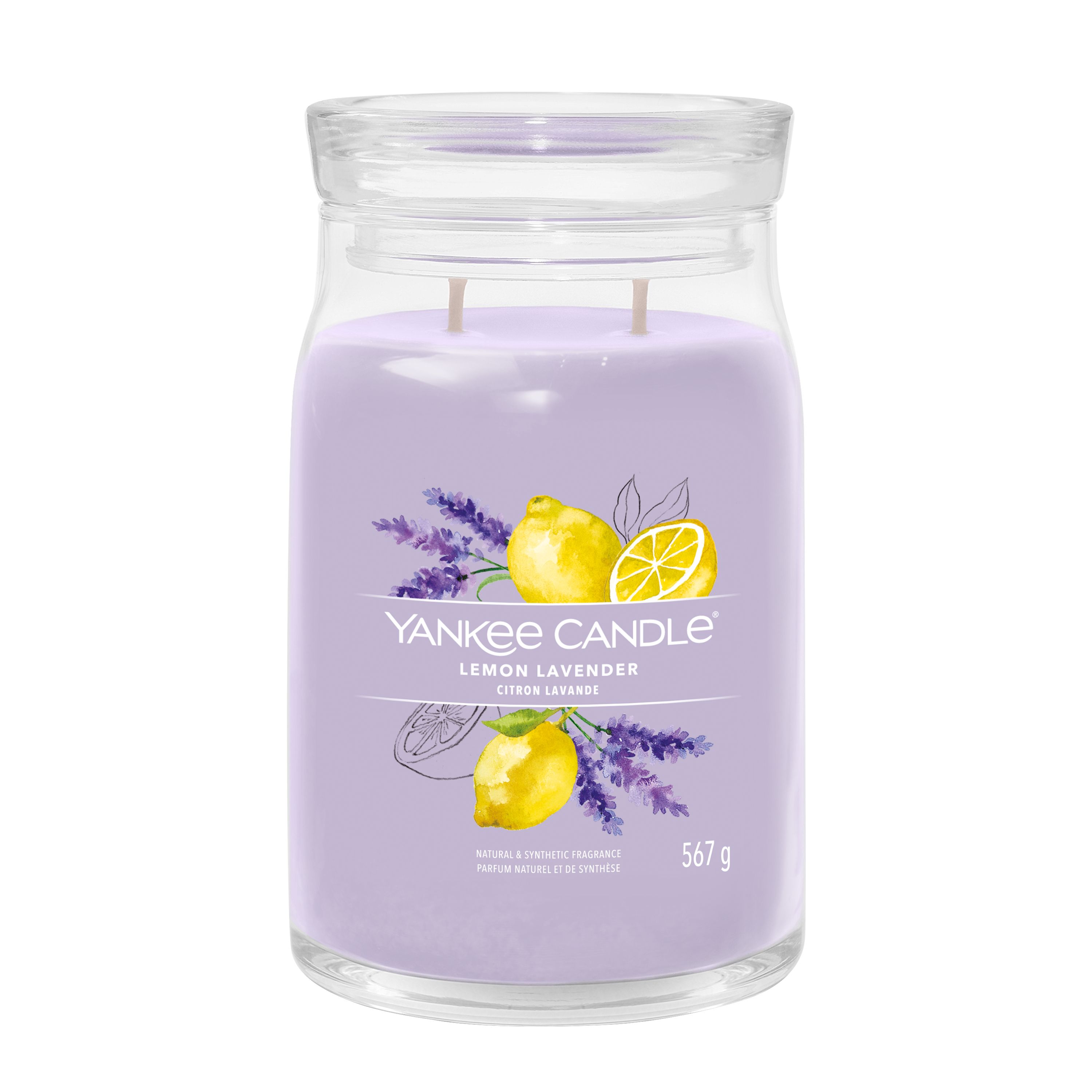 Yankee Candle großes Glas Lemon Lavender - Duftkerze Yankee Candle großes Glas Lemon Lavender - Duftkerze