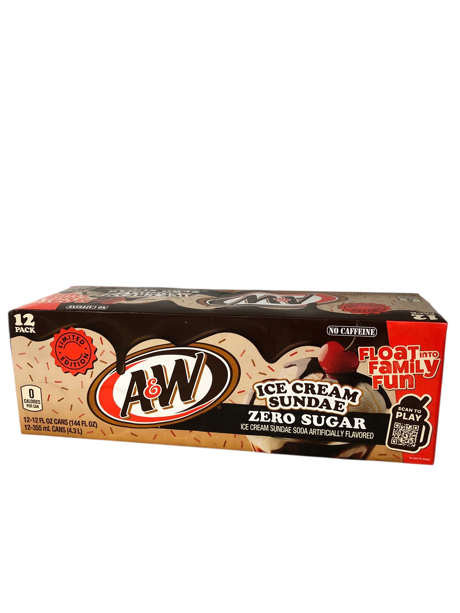 A&W ZERO Ice Cream Sundae (Dose) (355ml) Erfrischungsgetränk A&W ZERO Ice Cream Sundae (Dose) (355ml) Erfrischungsgetränk