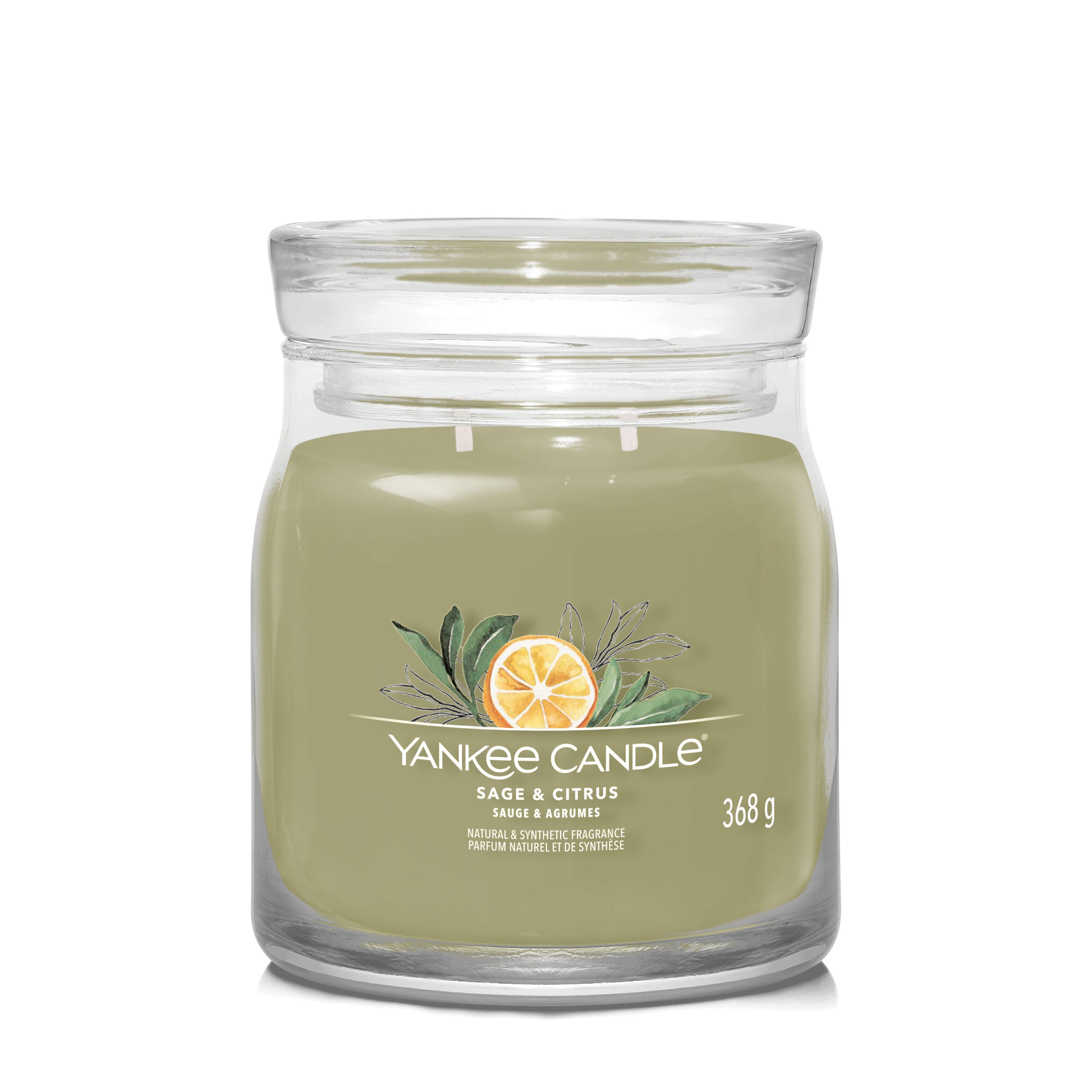 Yankee Candle mittleres Glas Sage & Citrus - Duftkerze