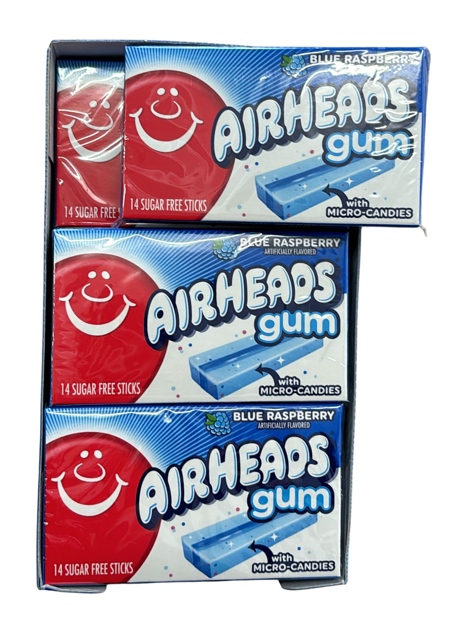 importshop24 Airheads Gum Blue Raspberry - Kaugummi
