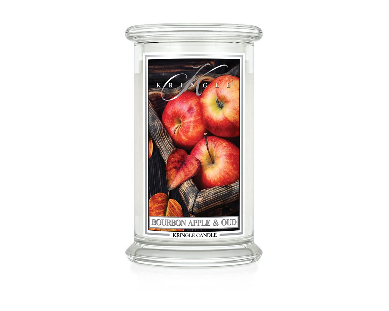 importshop24 KRINGLE großes Glas Apple Oud Duftkerze