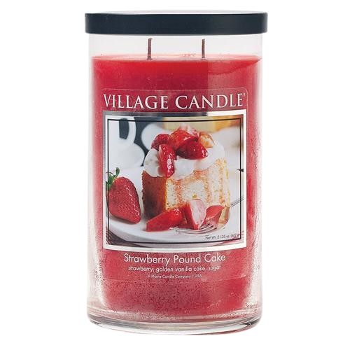 Village Candle Tumbler großes Glas Strawberry Pound Cake- Duftkerze Village Candle Tumbler großes Glas Strawberry Pound Cake- Duftkerze