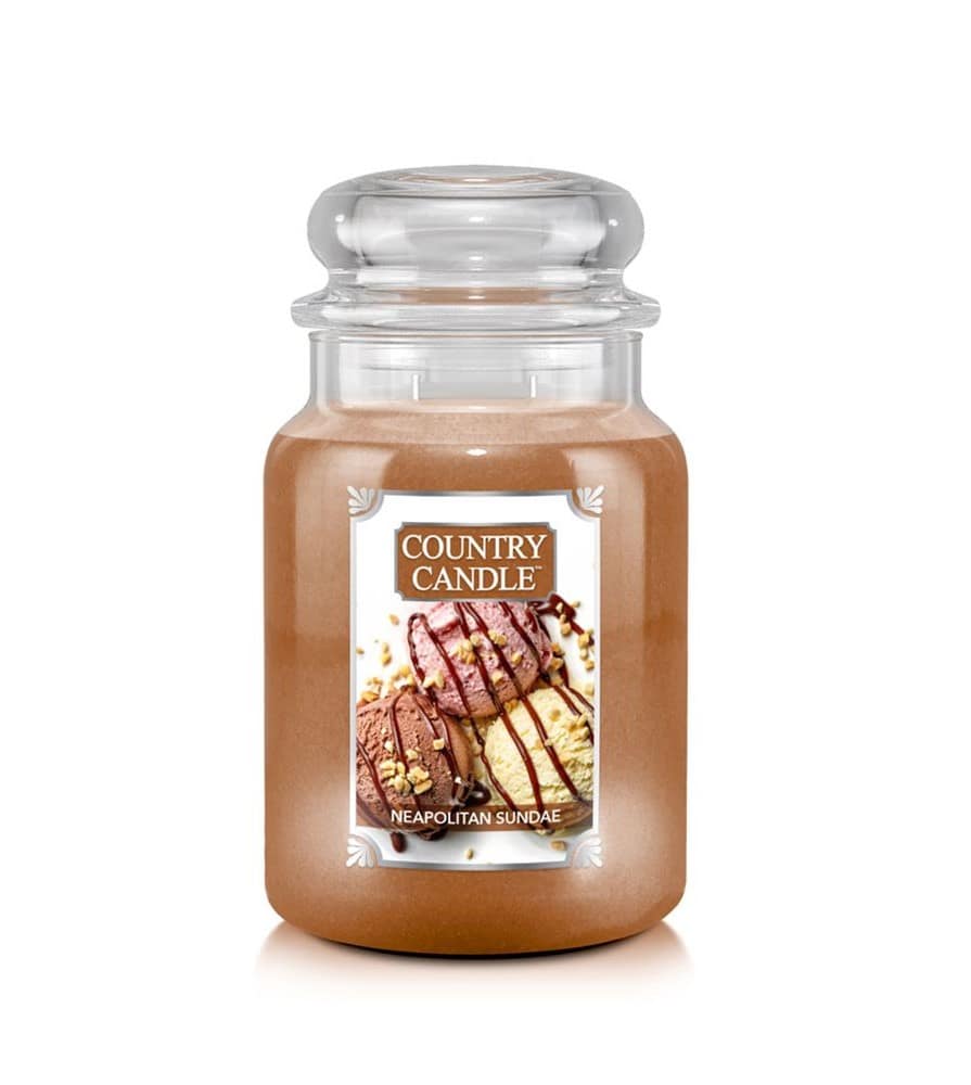 importshop24 Country Candle großes Glas Neapolitan Sundae Duftkerze importshop24 Country Candle großes Glas Neapolitan Sundae Duftkerze