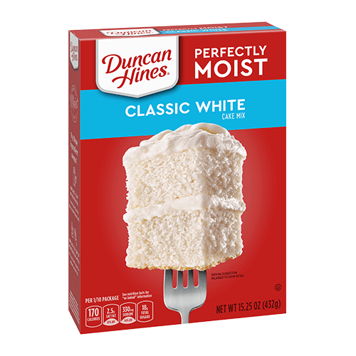 Duncan Hines Perfectly Moist Cake Mix - White Cake Backmischung 