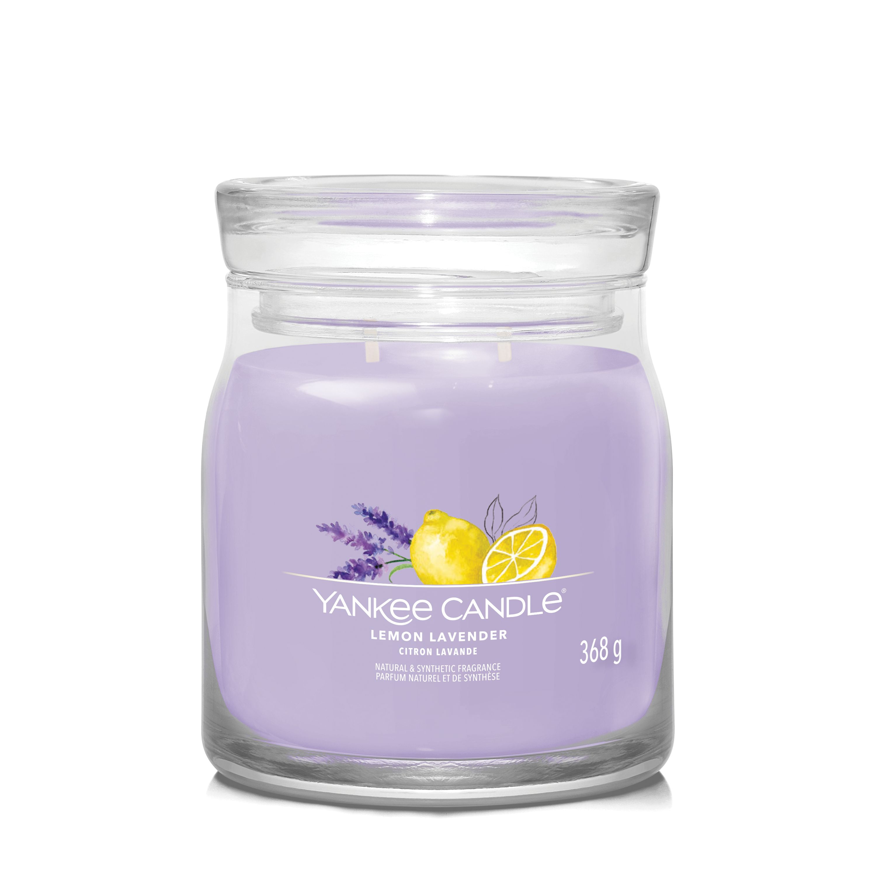 Yankee Candle mittleres Glas Lemon Lavender - Duftkerze