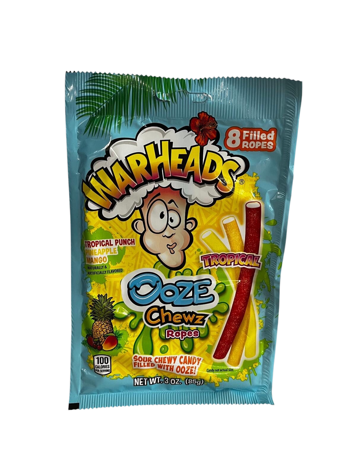 Warheads Ooze Chew Ropes Tropical - Kaustangen