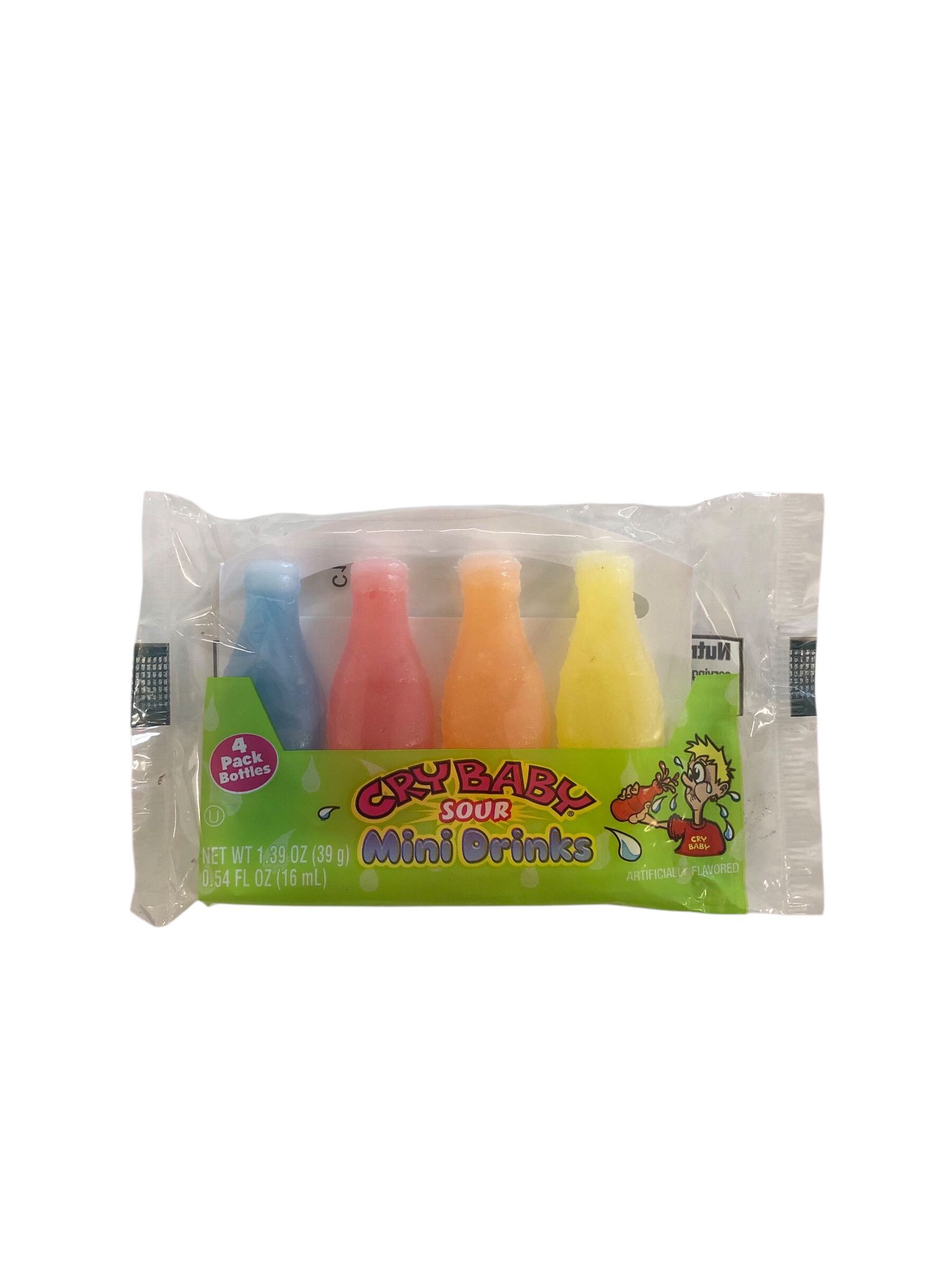 Cry Baby Sour Wax Mini Drinks 4er Pack - Mini Getränke