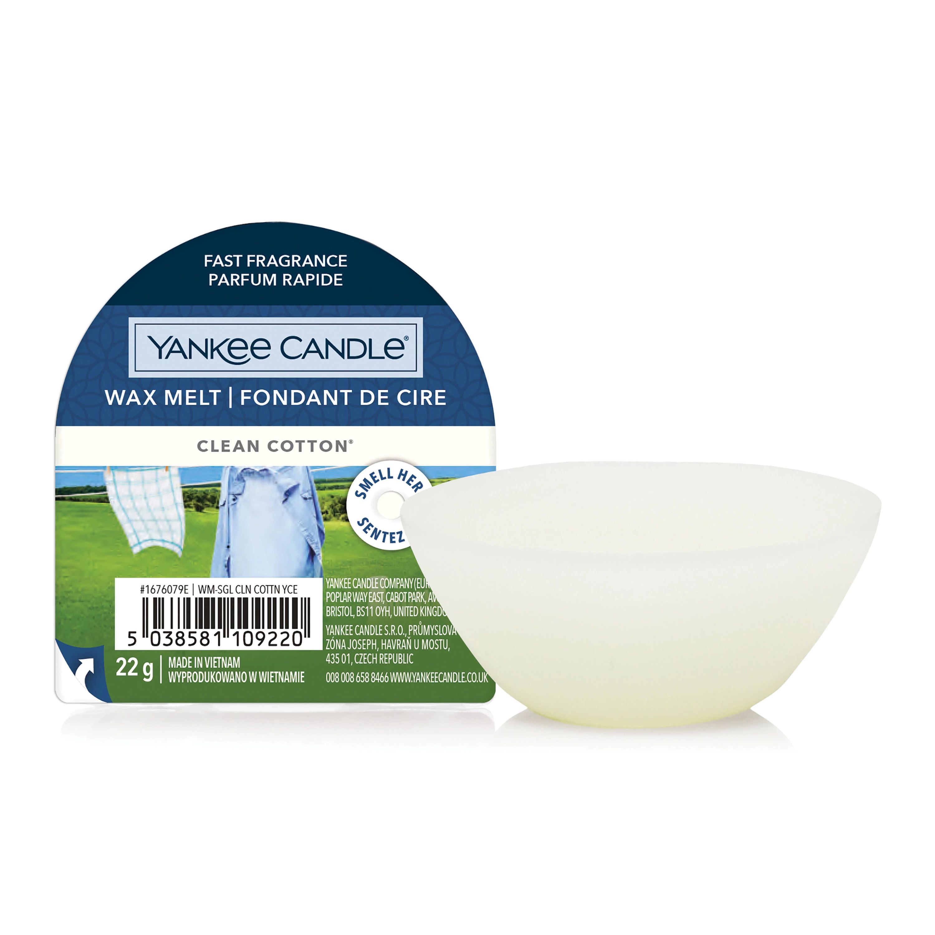 Yankee Candle Schmelzwachs Clean Cotton - Duftkerze Yankee Candle Schmelzwachs Clean Cotton - Duftkerze