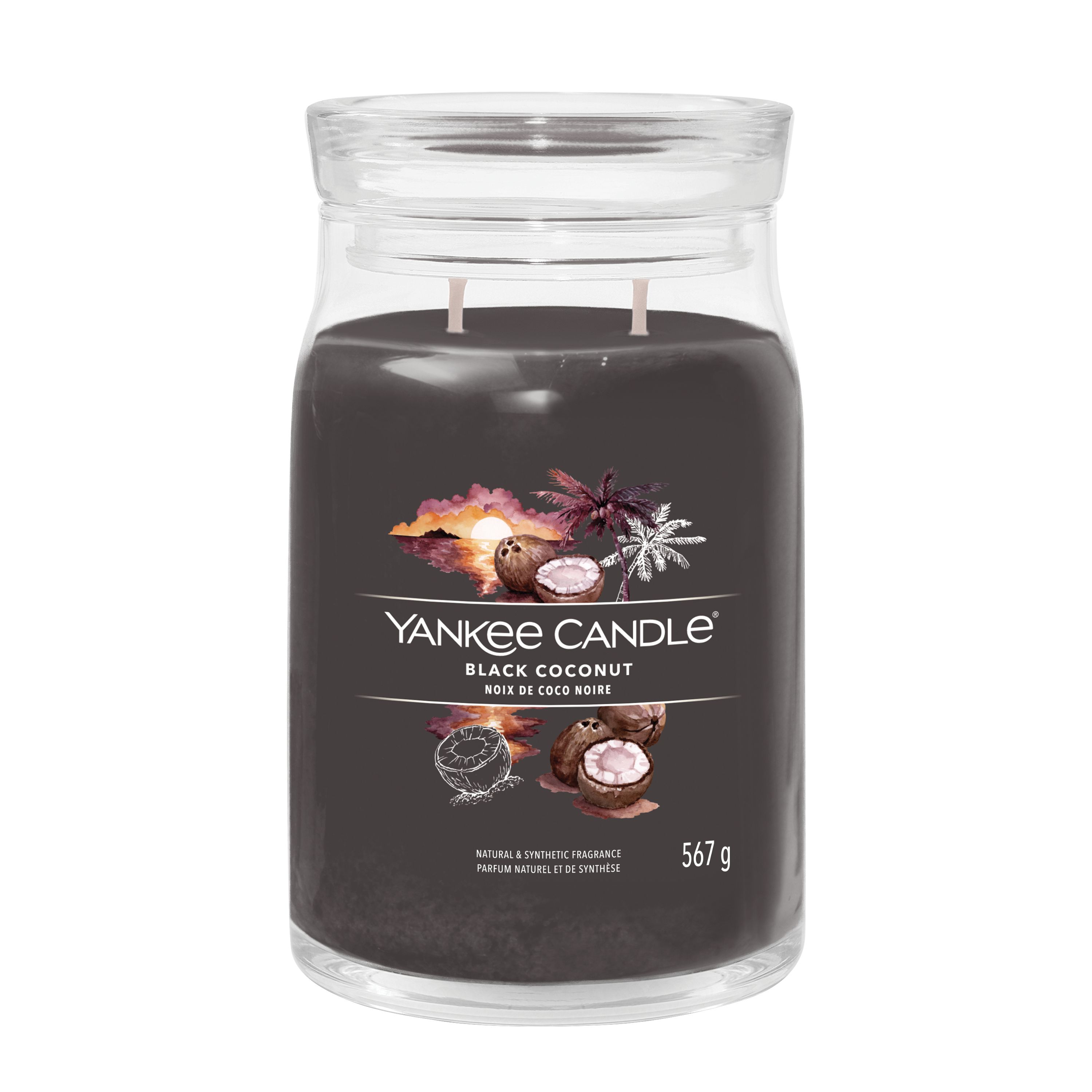 Yankee Candle großes Glas Black Coconut - Duftkerze Yankee Candle großes Glas Black Coconut - Duftkerze