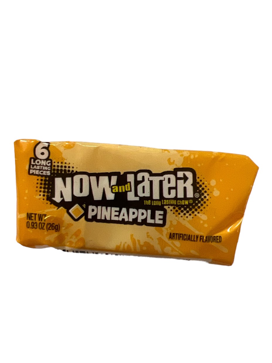 importshop24 Now and Later Pineapple / Ananas Kaubonbon 26g
