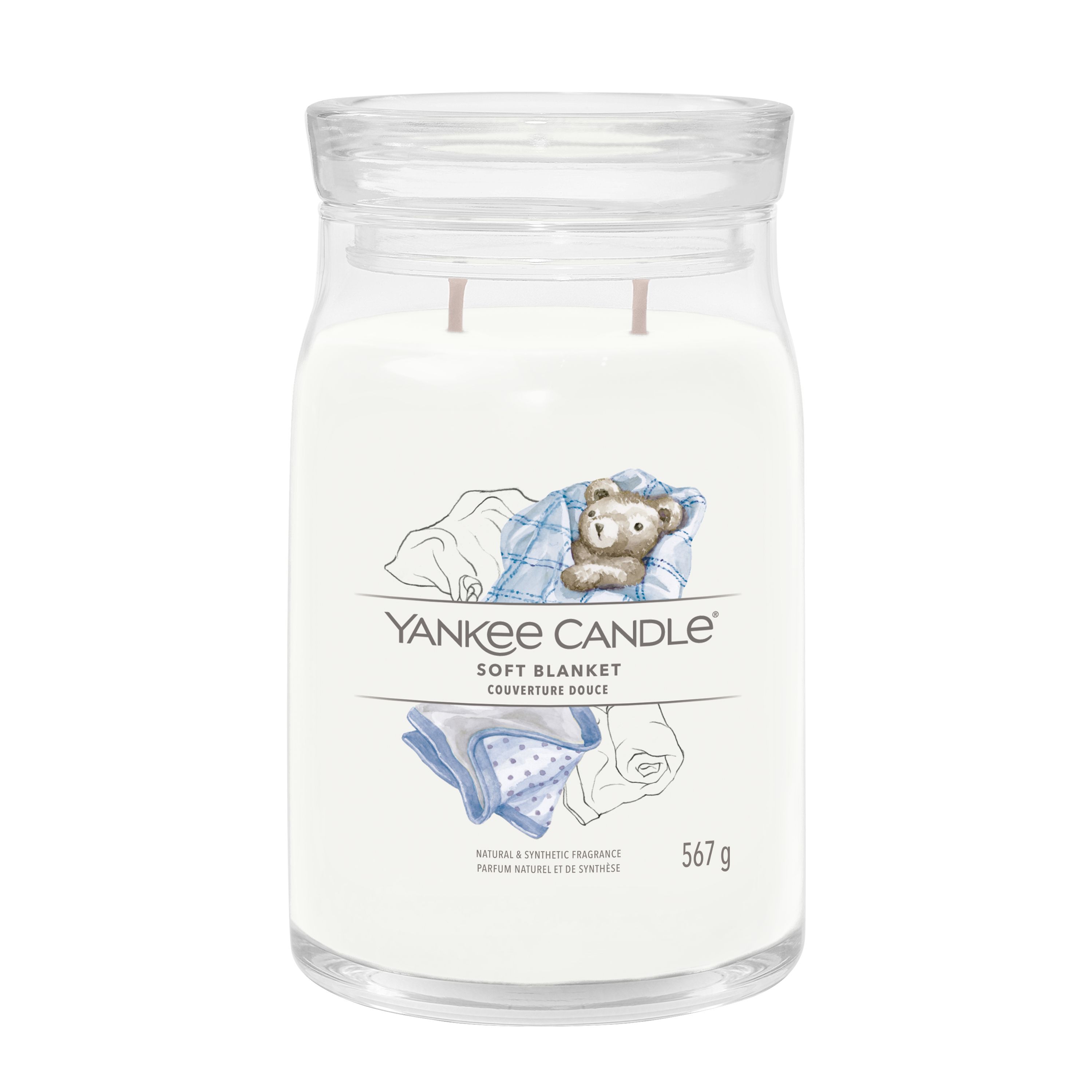 Yankee Candle großes Glas Soft Blanket - Duftkerze