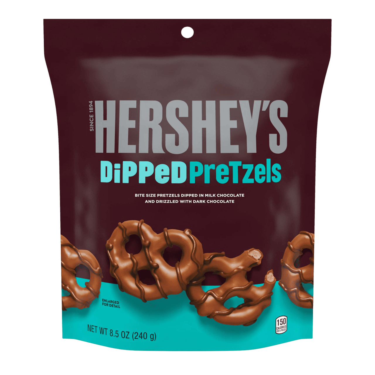 Hershey's Milk Chocolate Dipped Pretzels 240g - Schokobrezeln Hershey's Milk Chocolate Dipped Pretzels 240g - Schokobrezeln