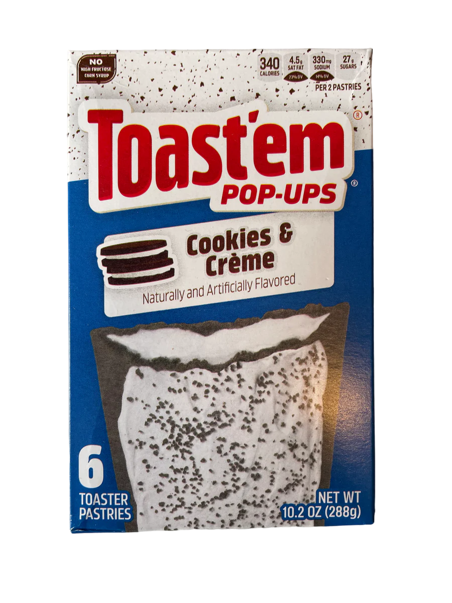 importshop24 Toast'em Pop Ups Cookies & Cream - Teiggebäck
