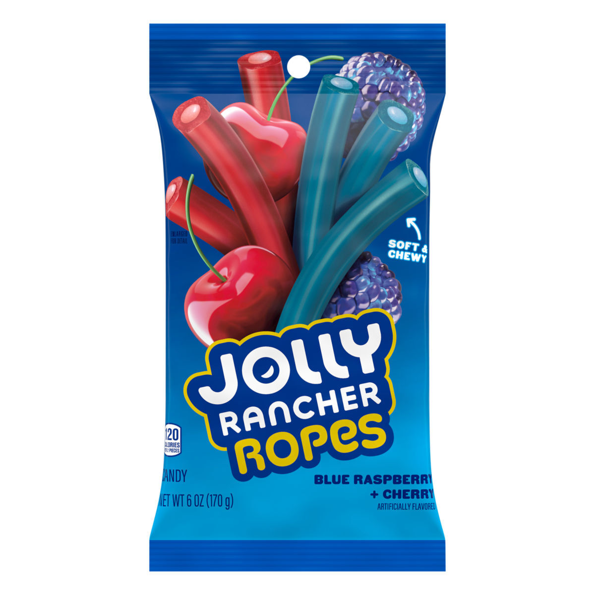 Jolly Rancher Ropes Blue Raspberry & Cherry - Kaustangen Jolly Rancher Ropes Blue Raspberry & Cherry - Kaustangen