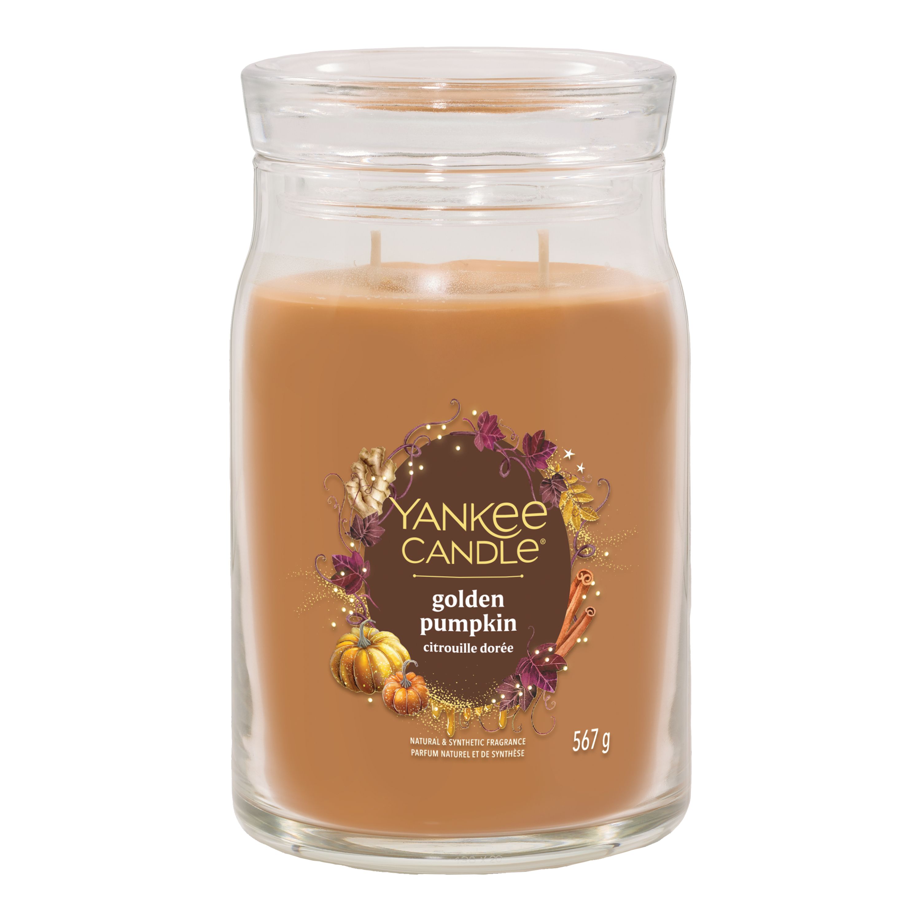 Yankee Candle großes Glas Golden Pumpkin - Duftkerze