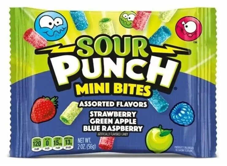 importshop24 Sour Punch Assorted Mini Bites 56g - Fruchtgummi importshop24 Sour Punch Assorted Mini Bites 56g - Fruchtgummi