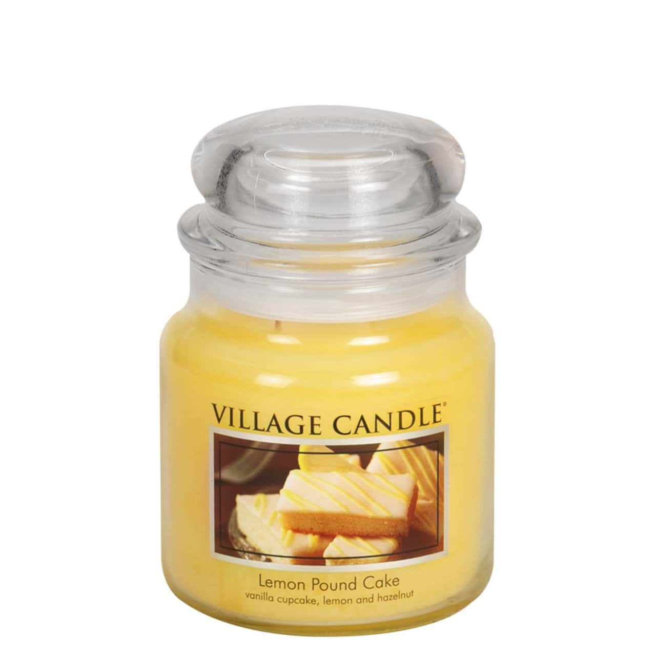 importshop24 Village Candle mittleres Glas Lemon Pound Cake  Duftkerze