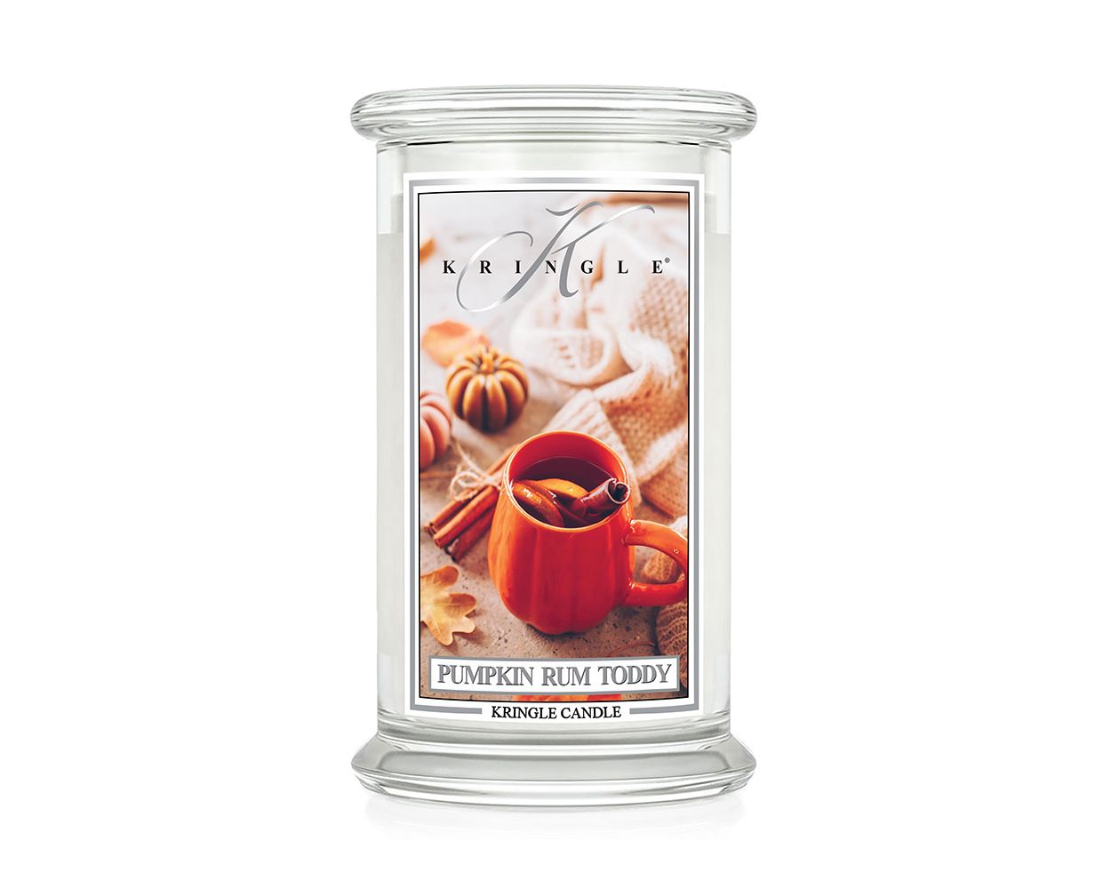 importshop24 KRINGLE großes Glas Pumkin Rum Today - Duftkerze