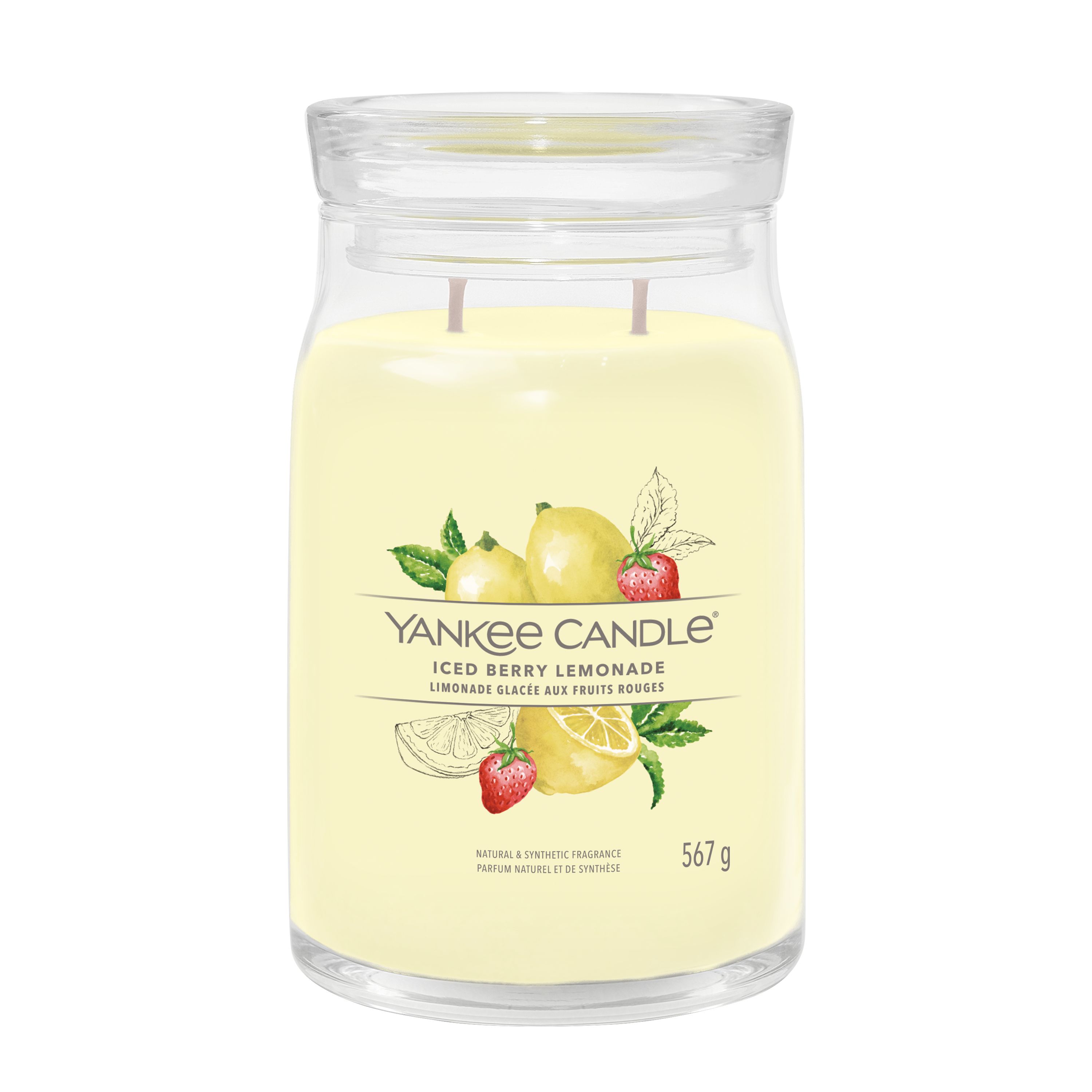 Yankee Candle großes Glas Ice Berry Lemonade - Duftkerze