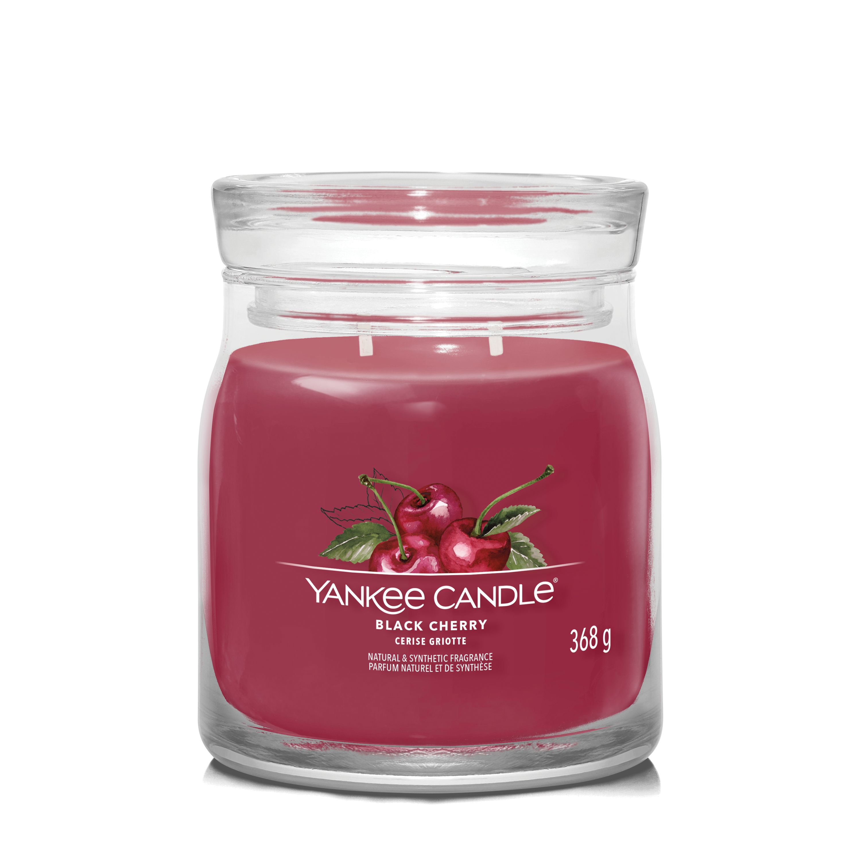 Yankee Candle mittleres Glas Black Cherry - Duftkerze Yankee Candle mittleres Glas Black Cherry - Duftkerze