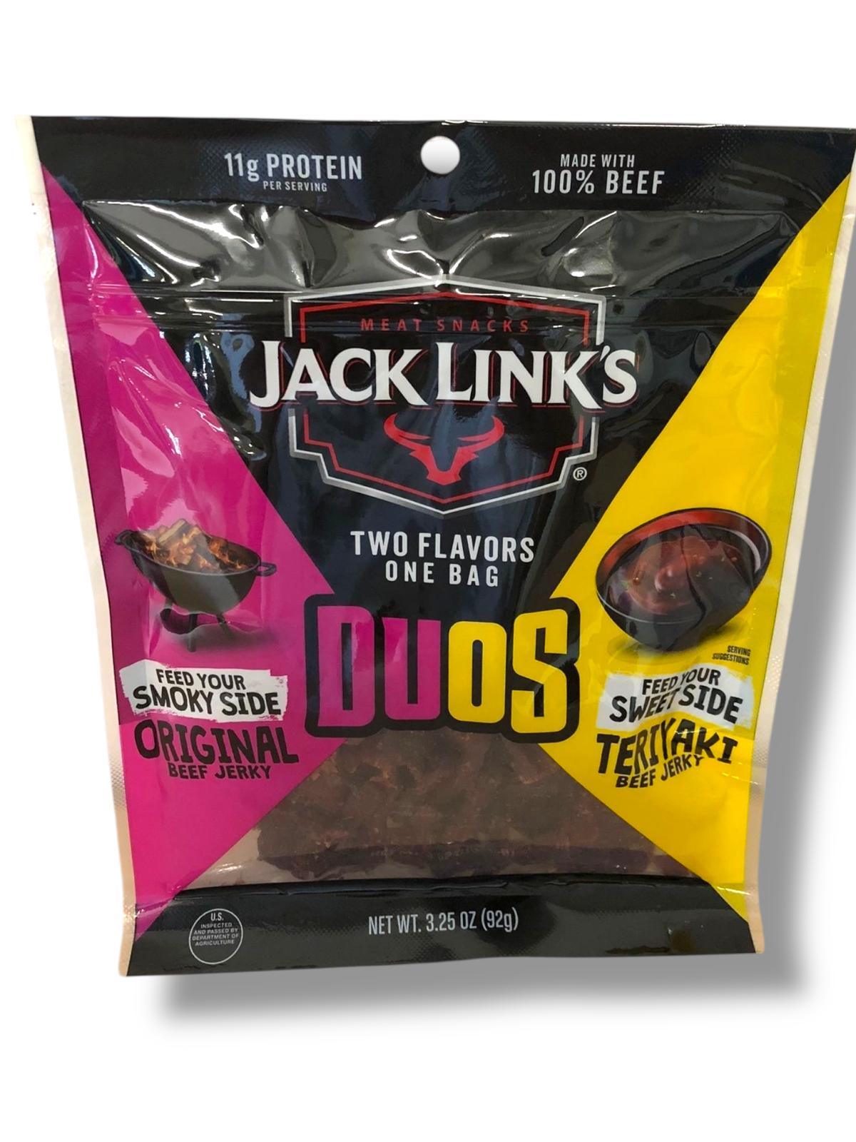 Jack Links Duos Original+Teriyaki Beef Jerky Trockenfleisch