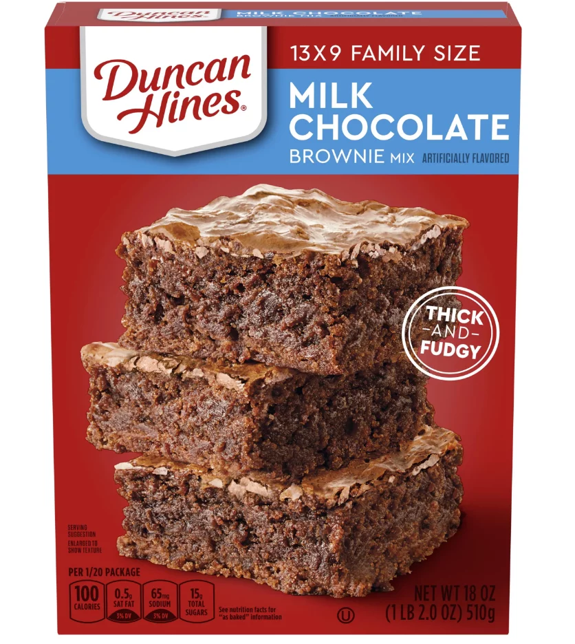 Duncan Hines Milk Chocolate Brownie Mix - Backmischung