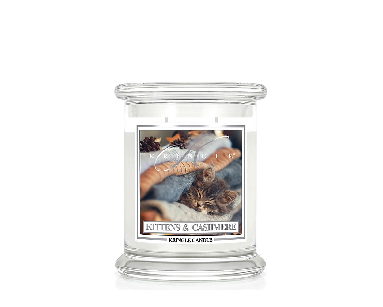 importshop24 KRINGLE mittleres Glas Kittens Cashmere - Duftkerze