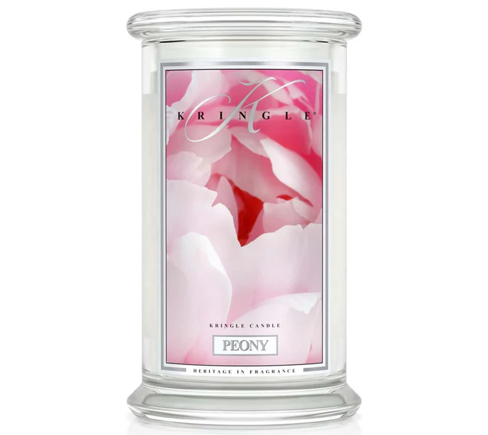 KRINGLE großes Glas Peony - Duftkerze