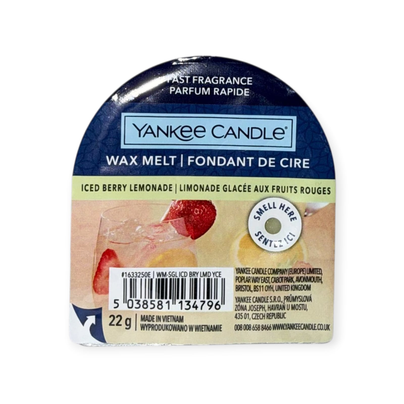 Yankee Candle Schmelzwachs Ice Berry Lemonade - Duftkerze