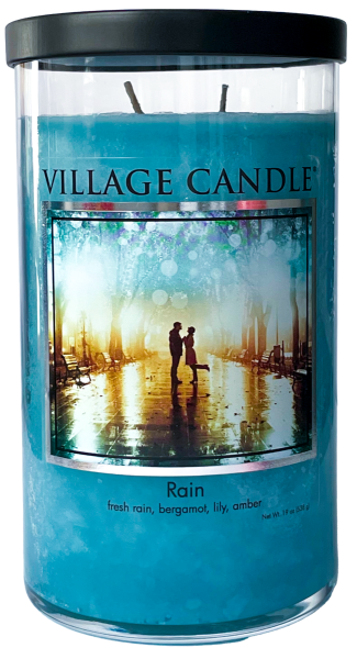 Village Candle Tumbler großes Glas Rain Duftkerze