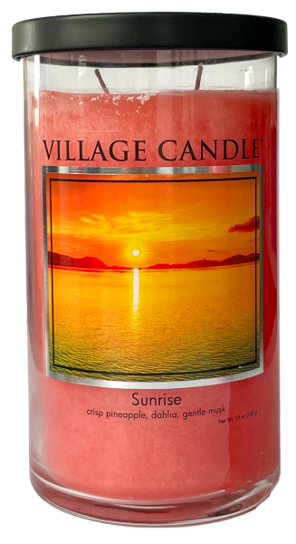 Village Candle Tumbler großes Glas Sunrise Duftkerze