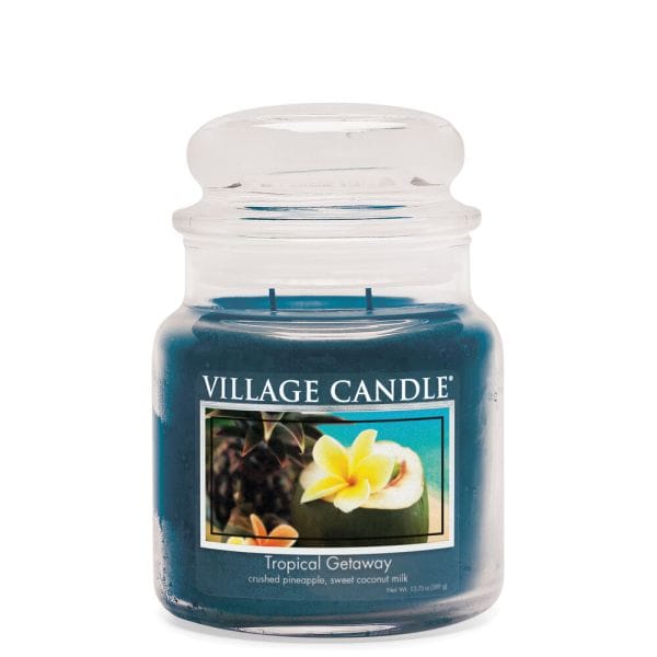 Village Candle mittleres Glas Tropicalgetaway Duftkerze