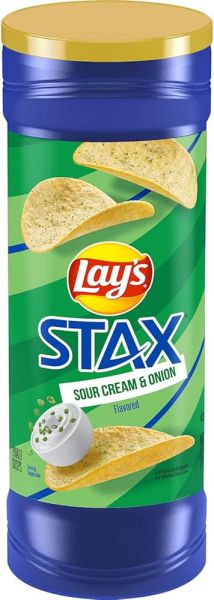 Lay's Stax Large Sour Cream and Onion - Knabbergebäck