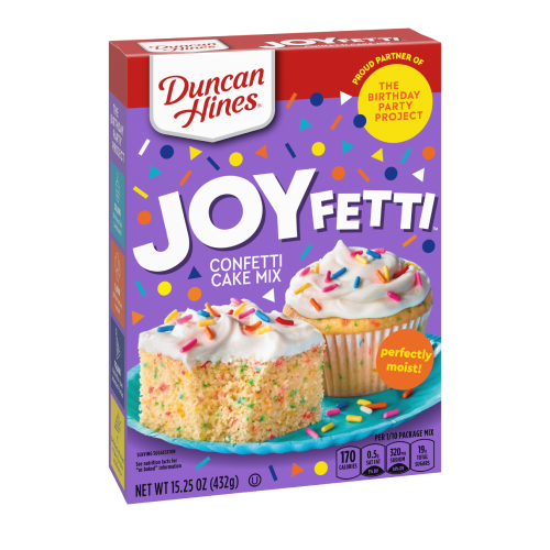 Duncan Hines Perfectly Moist Cake Mix - Confetti Joy Fetti Backmischung