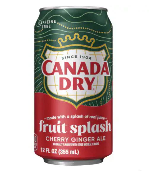 Canada Dry Fruit Splash Cherry Ginger Ale Erfrischungsgetränk (Dose) (355ml)