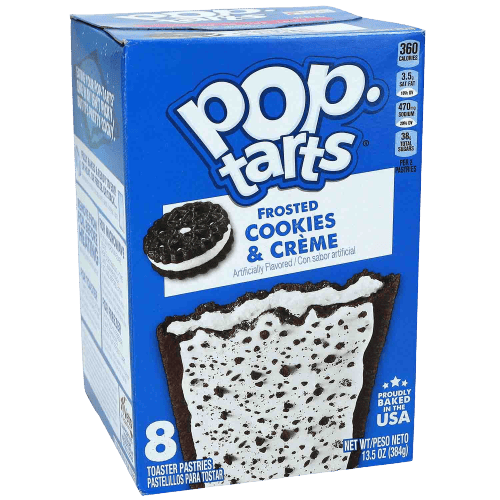 Kellogg's Pop Tarts Frosted Cookies´n´Creme Teiggebäck - MHD REDUZIERT