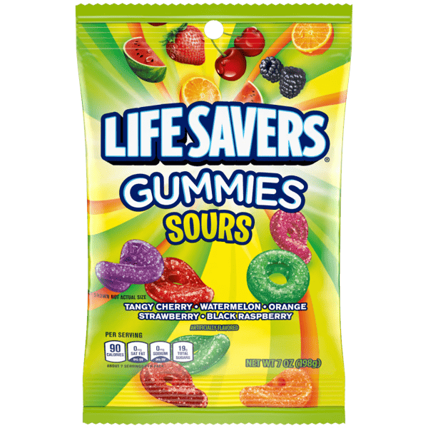 Life Savers Gummies Sour Hängetüte 180g Fruchtgummi - MHD REDUZIERT