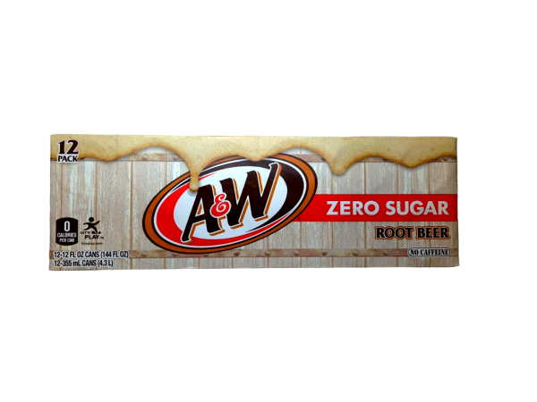 A&W 12er Pack Zero Sugar Root Beer 